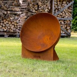 Gartenkamin Feuerschale TALYN Satellit Cortenstahl -Besten Kamin Laden gartenkamin feuerschale feuercampus365 talyn satteliet cortenstahl web2 1280x1280