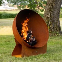 Gartenkamin Feuerschale TALYN Satellit Cortenstahl -Besten Kamin Laden gartenkamin feuerschale feuercampus365 talyn satteliet cortenstahl web3 1280x1280