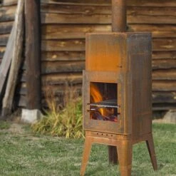 Gartenkamin Feuerschale BAKKUS Cortenstahl Optionales Grillrost -Besten Kamin Laden gartenkamin grill feuercampus365 bakkus cortenstahl web3 1280x1280