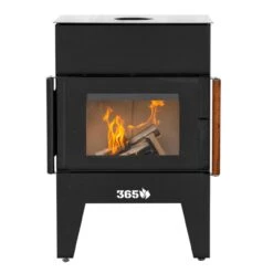 Gartenkamin OLE Schwarz Mit Optionalem Grillrost