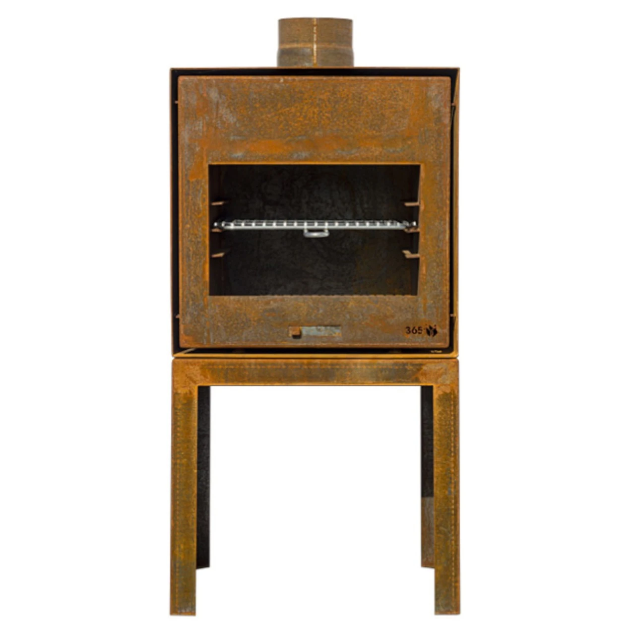 Gartenkamin Feuerschale RUNA Cortenstahl Optionales Grillrost 4 Gartenkamin Feuerschale RUNA Cortenstahl Optionales Grillrost – Bild 2