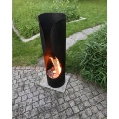 Outdoor/Garten Kamin Masaya Schwarz -Besten Kamin Laden gartenkamin masaya schwarz web2 1280x1280