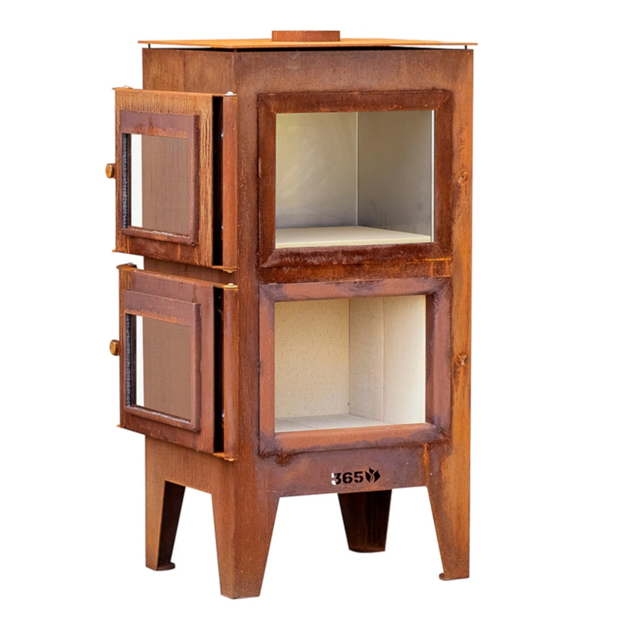 Gartenkamin ARVED Pizzaofen Backofen Cortenstahl 9 Gartenkamin ARVED Pizzaofen Backofen Cortenstahl – Bild 7