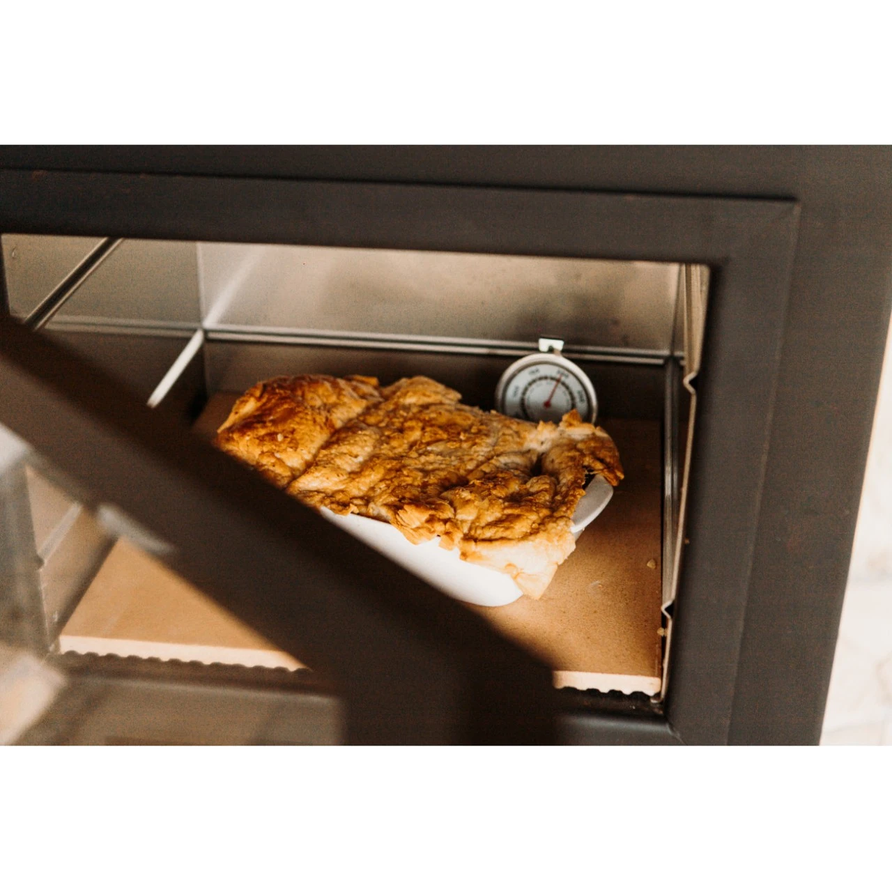 Gartenkamin ARVED Pizzaofen Backofen Schwarz 7 Gartenkamin ARVED Pizzaofen Backofen Schwarz – Bild 5