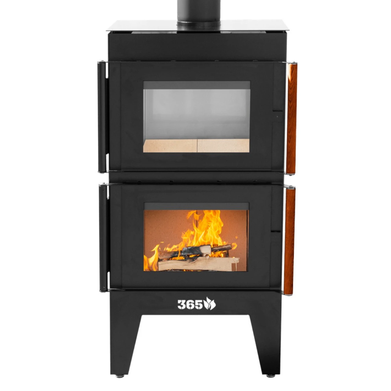 Gartenkamin ARVED Pizzaofen Backofen Schwarz 4 Gartenkamin ARVED Pizzaofen Backofen Schwarz – Bild 2