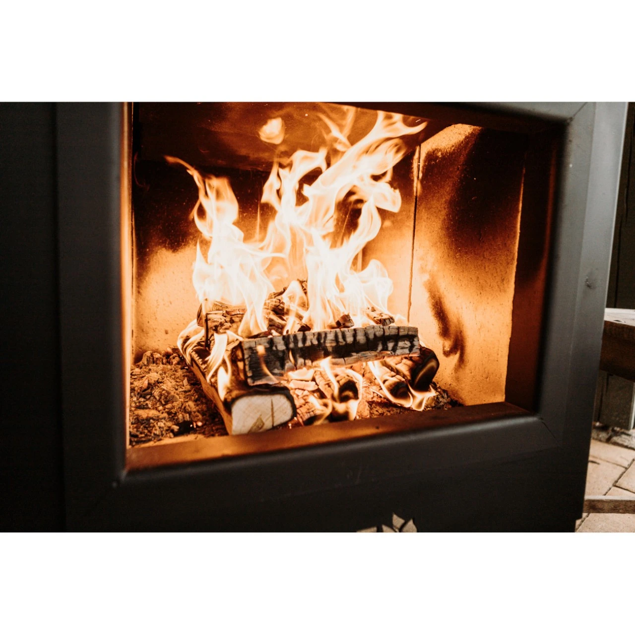 Gartenkamin ARVED Pizzaofen Backofen Schwarz 9 Gartenkamin ARVED Pizzaofen Backofen Schwarz – Bild 7