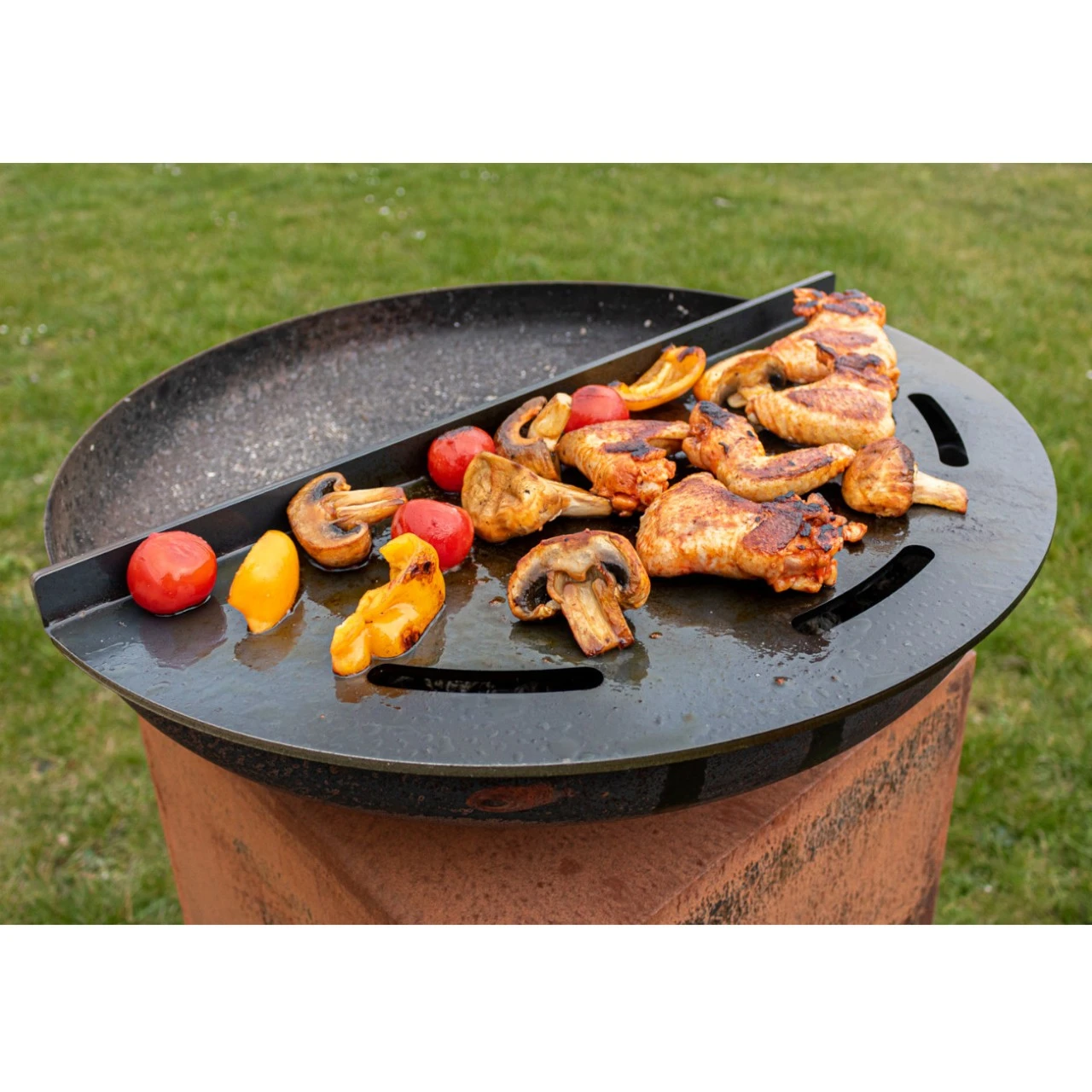 Gartenkamin Plancha Grill YMOS55 Cortenstahl 8 Gartenkamin Plancha Grill YMOS55 Cortenstahl – Bild 6