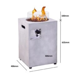 Column 40 Gaskamin Außenkamin Holzoptik -Besten Kamin Laden gaskamin aussenkamin column 40 masse 1280x1280 1