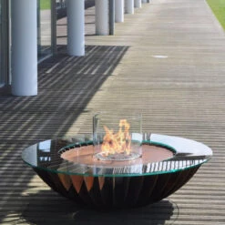 Premium Cosmo Beistelltisch / Ethanolkamin Corten Stahl -Besten Kamin Laden glammfire cosmo corten6 1280x1280