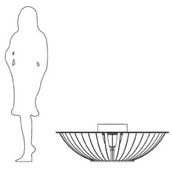 Premium Cosmo Beistelltisch / Ethanolkamin Corten Stahl -Besten Kamin Laden glammfire cosmo masse1 1280x1280