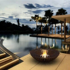 Premium Cosmo 13 Beistelltisch / Ethanolkamin Corten Stahl -Besten Kamin Laden glammfire cosmo13 corten9 1280x1280