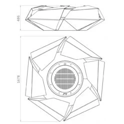 Stravaganza Designer Feuerschale Gartenkamin Optional Grill -Besten Kamin Laden glammfire stravaganza masse1 1280x1280