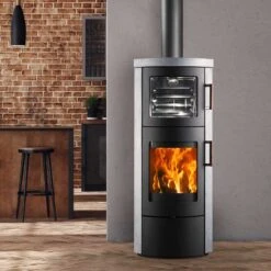 Gustosa Back Kaminofen 6kW Serpentino Stein Und Backfach -Besten Kamin Laden gustosa back kaminofen backofen kuechenofen web7 1280x1280