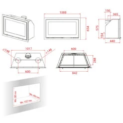 H570W Black Magic Einbau-Kaminkassette 7kW -Besten Kamin Laden h570 w masseYYDzCnfKQJpZX 1280x1280