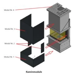 Panorama Keramik Kaminbausatz Ecru 3XLTH 6kW -Besten Kamin Laden hajduk kaminbausatz keramik kamineinsatz 3xlth aufbau module 1280x1280