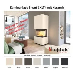 Panorama Keramik Kaminbausatz Hell Grau 3XLTH 6kW -Besten Kamin Laden hajduk kaminbausatz keramik kamineinsatz 3xlth farben 1280x1280