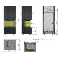 Panorama Keramik Kaminbausatz Ecru 3XLTH 6kW -Besten Kamin Laden hajduk kaminbausatz keramik kamineinsatz 3xlth masse2 1280x1280 1
