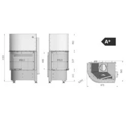 Volcano 2PRh Runder Eck-Kamineinsatz Rechts 11kW Hebetür 5 Volcano 2PRh Runder Eck-Kamineinsatz Rechts 11kW Hebetür -Besten Kamin Laden hajduk kamineinsatz 2prh 2lrh masse 1280x1280