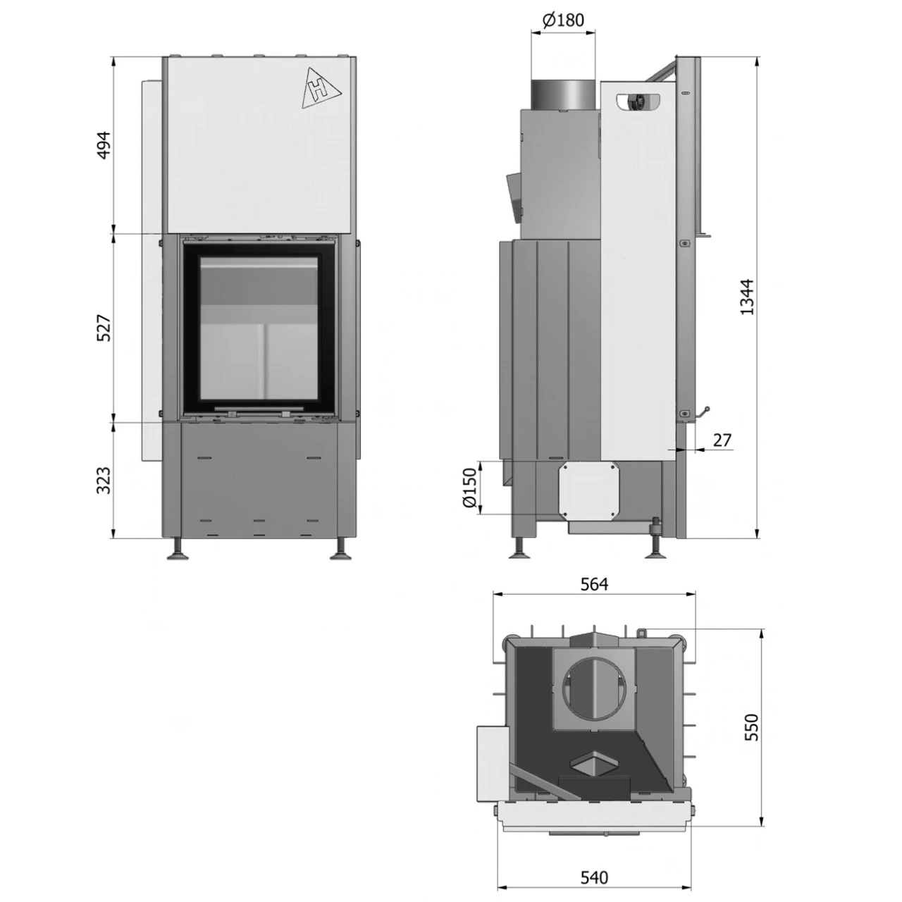 Smart 1VTH Warmluft-Kamineinsatz 7kW Mit Rahmenloser Hebetür 5 Smart 1VTH Warmluft-Kamineinsatz 7kW Mit Rahmenloser Hebetür – Bild 3