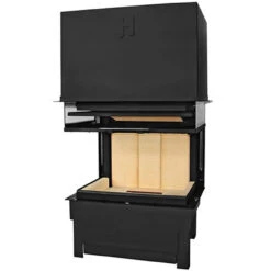 Volcano 3PLH Panorama Kamineinsatz 11kW Dreiseitig Schwarz -Besten Kamin Laden hajduk volcano 3plh detail4 1280x1280