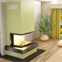 Volcano 3PLH Panorama Kamineinsatz 11kW Dreiseitig Schwarz -Besten Kamin Laden hajduk volcano 3plh int4 1280x1280