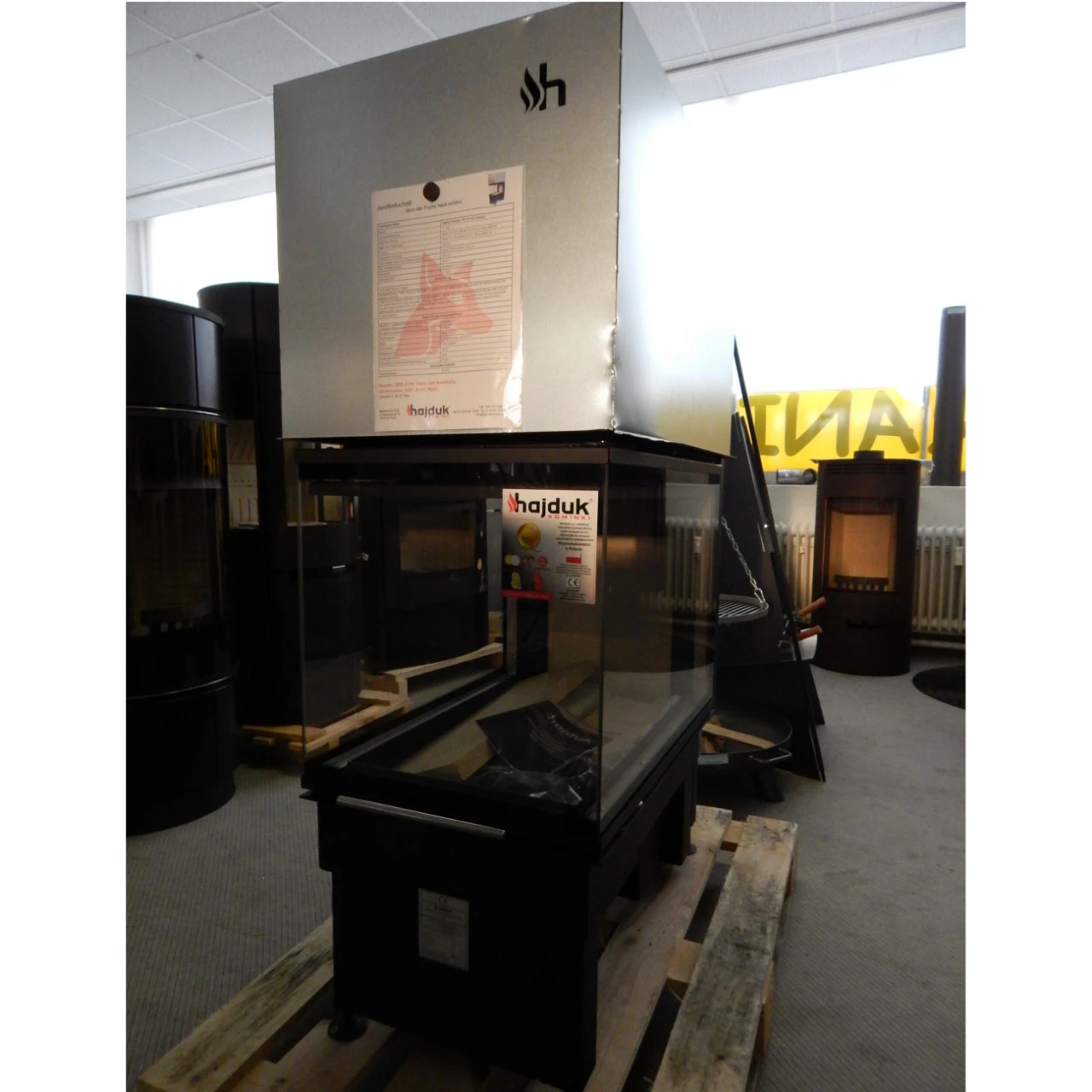 Volcano 3PLUH Panorama Kamineinsatz 11kW Schwarz 7 Volcano 3PLUH Panorama Kamineinsatz 11kW Schwarz – Bild 5