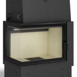 Volcano WLT12 Wasser-Eckkamin 12kW Links Verglaste Rahmenlose Tür -Besten Kamin Laden hajduk volcano wlt12 front 1280x1280