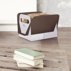 Hoya Designer Holzkorb Aus Aluminium Weiß Und Bronze -Besten Kamin Laden hoya holzkorb designer pelletkorb weiss bronze web3 1280x1280