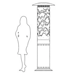 Hyperion Samba Heizpilz In Verschiedenen Farben -Besten Kamin Laden hyperion samba echtmasse 1280x1280