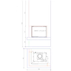 Imperial Medium Kaminbausatz Mit Smart 6kW Eckkamin Links -Besten Kamin Laden imperial medium 2lpxlth masse 1280x1280