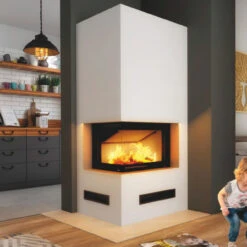 Imperial Medium Plus Kaminbausatz Smart 6kW Eckkamin Links