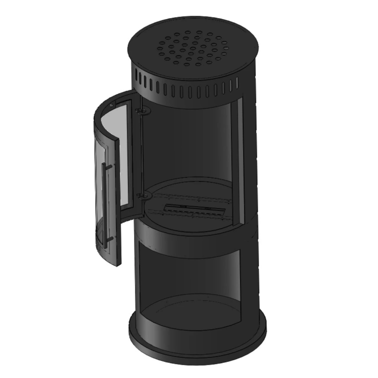 Incoza IV Ethanolkamin Kaminofen Schwarz 14 Incoza IV Ethanolkamin Kaminofen Schwarz – Bild 12