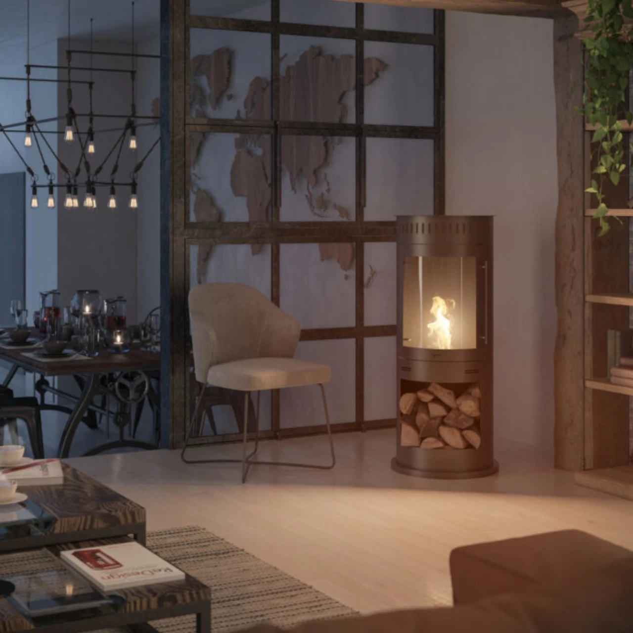 Incoza IV Ethanolkamin Kaminofen Schwarz 12 Incoza IV Ethanolkamin Kaminofen Schwarz – Bild 10