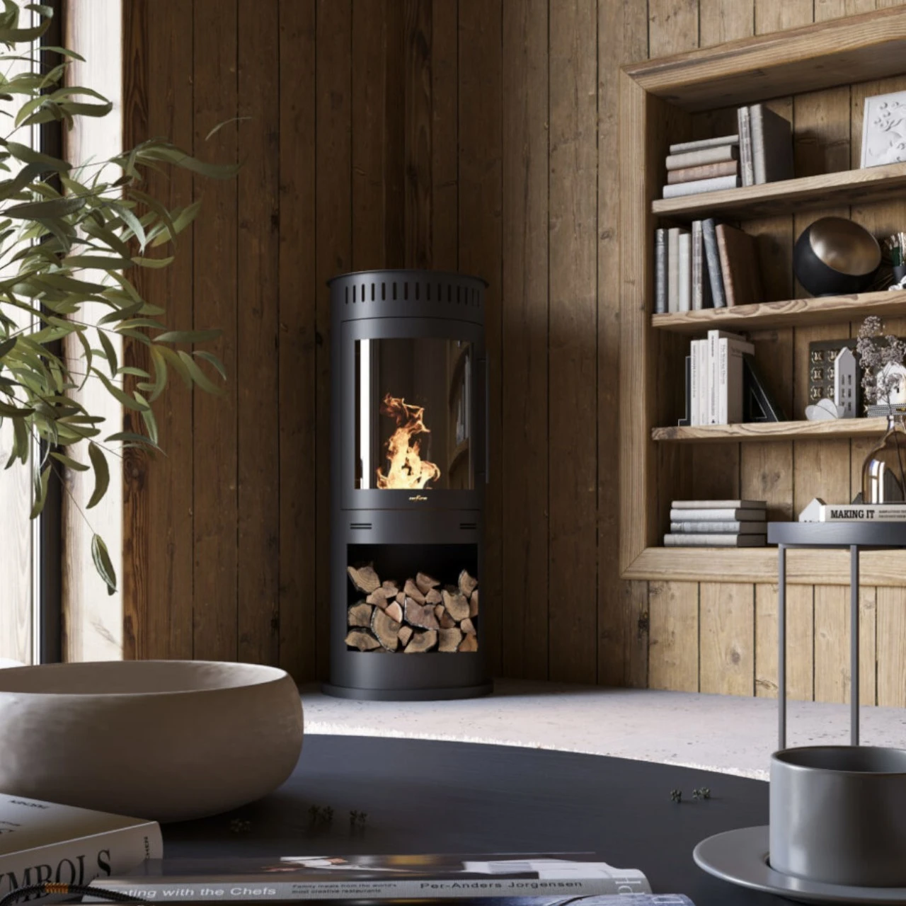 Incoza IV Ethanolkamin Kaminofen Schwarz 7 Incoza IV Ethanolkamin Kaminofen Schwarz – Bild 5