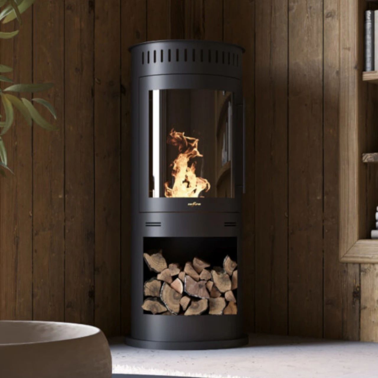 Incoza IV Ethanolkamin Kaminofen Schwarz 3 Incoza IV Ethanolkamin Kaminofen Schwarz