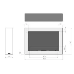 Murall 800 Designer Ethanolkamin -Besten Kamin Laden infire biokamin murall800 masse 1280x1280