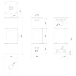 Inga Panorama Kaminofen 8kW 3 Sichtscheiben -Besten Kamin Laden inga kaminofen holzofen kamin masse 1280x1280