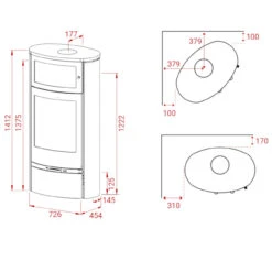Jubilee 35 Kaminofen 7kW Mit Warmhaltefach -Besten Kamin Laden jubilee 35 backfach und tuer masse 1280x1280