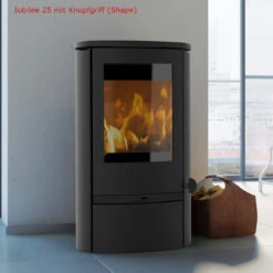 Jubilee 25 Kaminofen 6kW Schwarz -Besten Kamin Laden jubilee25 knopfgriff 1280x1280