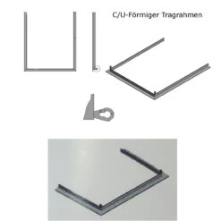 Hängender Tragrahmen Für C Und U Förmige Hajduk Kamineinsätze