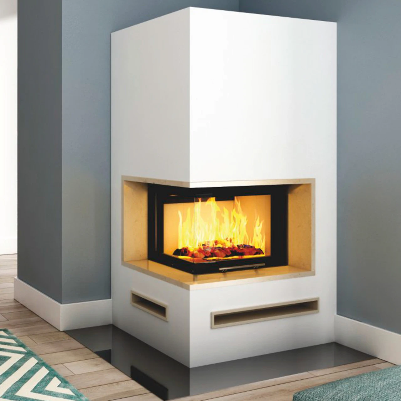 Kaminbausatz Imperial Extra Plus Wasserkamin WLTh 12kW Linksverglast 3 Kaminbausatz Imperial Extra Plus Wasserkamin WLTh 12kW Linksverglast