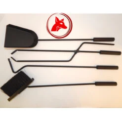 Elegantes Kaminbesteck 12 - 5 Teilig In Schwarz -Besten Kamin Laden kaminbesteck 9 90 178 8 1280x1280