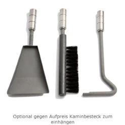 TT80RL Kaminofen Schwarz 5kW -Besten Kamin Laden kaminbesteck zum einhaengen optional 1280x1280