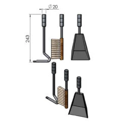 Kaminbesteck Zum Einhängen Für TT30, TT20, TT80, TT21 Serie -Besten Kamin Laden kaminbesteck zum einhaengen tt20 undtt30 masse 1280x1280 1