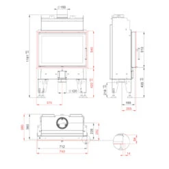 Feel 7 Kamineinsatz 7kW Für Niedrigenergiehäuser -Besten Kamin Laden kamineinsatz feel7 masse 1280x1280