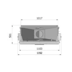 Volcano DTh FD Tunnel-Kamineinsatz 11kW Hebetür -Besten Kamin Laden kamineinsatz tunnel volcano dth fd masse1 1280x1280