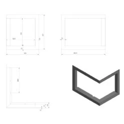 Eck-Kamineinsatz VNP Rechts 12kW Hebetür 18 Eck-Kamineinsatz VNP Rechts 12kW Hebetür -Besten Kamin Laden kamineinsatz vnp 700 480 blendrahmen masse 1280x1280