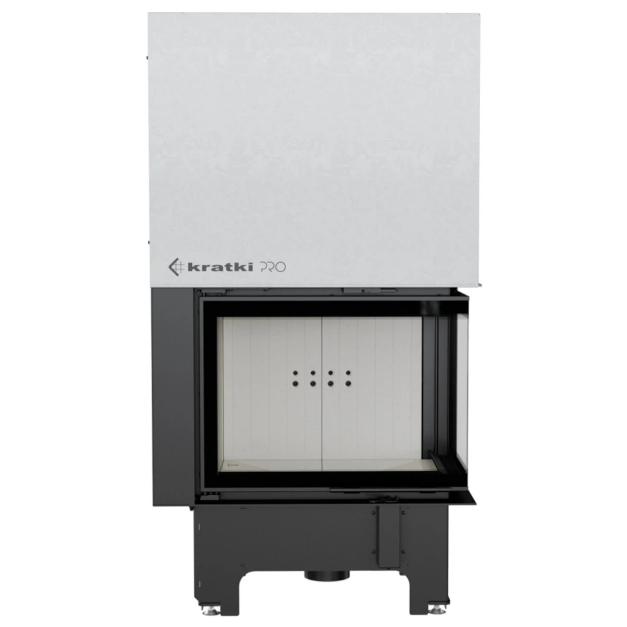 Eck-Kamineinsatz VNP Rechts 12kW Hebetür 4 Eck-Kamineinsatz VNP Rechts 12kW Hebetür – Bild 2