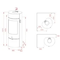 Prestige Magic 40 Kaminofen 5kW -Besten Kamin Laden kaminofen prestige magic40 masse 1280x1280