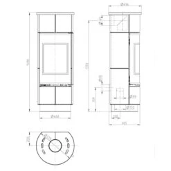 Atika Serpentino Extra Kaminofen 7kW -Besten Kamin Laden kaminofen atika serpentino extra masse 1280x1280